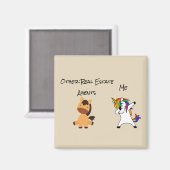 Real Anwesen Agent Geschenk für Pferde Kletterhexe Magnet (Vorderseite/Rückseite)