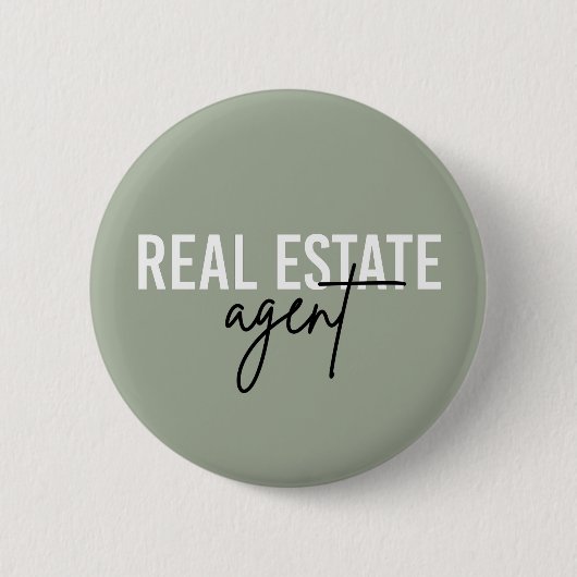 Real Anwesen Agent | Geschenke für Realtor Button (Vorderseite)