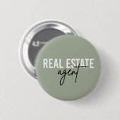 Real Anwesen Agent | Geschenke für Realtor Button (Vorne & Hinten)
