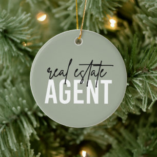 Real Anwesen Agent   Geschenke für Realtor Keramik Ornament
