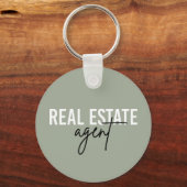 Real Anwesen Agent | Geschenke für Realtor Schlüsselanhänger (Vorderseite)