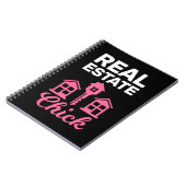 Real Anwesen Agent Girl Property Broker Frauen Notizblock (Linke Seite)