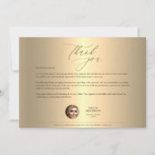 Real Anwesen Agent Gold Dankbarkeit Dankeskarte (Vorderseite)