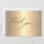 Real Anwesen Agent Gold Dankbarkeit Dankeskarte (Rückseite)