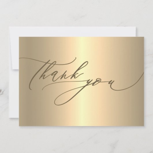 Real Anwesen Agent Gold Dankbarkeit Dankeskarte (Rückseite)