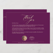 Real Anwesen Agent Gold Dankbarkeit Dankeskarte (Vorne/Hinten)