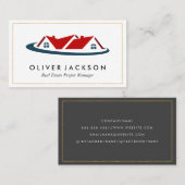 Real Anwesen Agent | Haus Visitenkarte (Vorne/Hinten)