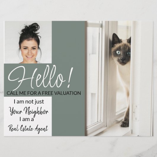 Real Anwesen Agent HELLO CARD - Flyer (Vorne)