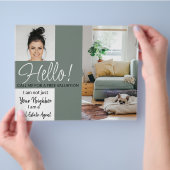 Real Anwesen Agent HELLO CARD - Flyer (Hand)