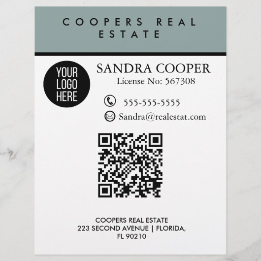 Real Anwesen Agent HELLO CARD - Flyer (Hinten)