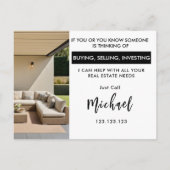 Real Anwesen Agent HELLO Frühjahrsvorstellung Ankündigungspostkarte (Rückseite)