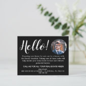 Real Anwesen Agent HELLO Frühjahrsvorstellung Ankündigungspostkarte (Stehend Vorderseite)