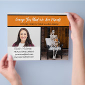 Real Anwesen Agent Herbst halloween orange Sie fre Flyer (Hand)