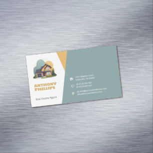Real Anwesen Agent Home Magnetische Visitenkarte