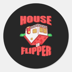 Real Anwesen Agent House Flipper Runder Aufkleber
