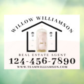 Real Anwesen Agent House & Pink Aquarelltür Fensteraufkleber (Blatt 3)