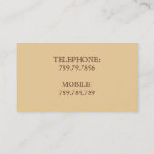 Real Anwesen Agent House Zuhause Rent Sell Kaufen Visitenkarte (Rückseite)