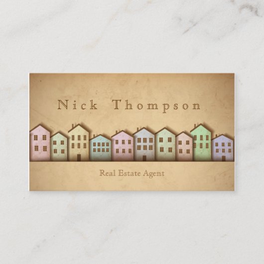 Real Anwesen Agent House Zuhause Rent Sell Kaufen Visitenkarte (Vorderseite)