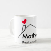 Real Anwesen Agent Immobilien Bau Zuhause inaugu Kaffeetasse (Vorderseite Links)