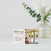 Real Anwesen Agent | Interior Zuhause | Moderne Kü Visitenkarte (Stehend Vorderseite)