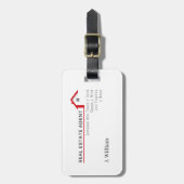 Real Anwesen Agent Jemand, der eine Hand nimmt Gepäckanhänger (Vorderseite vertikal)