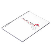 Real Anwesen Agent Jemand, der eine Hand nimmt Notizblock (Linke Seite)