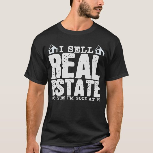 Real Anwesen Agent Joke Realtor Property Broker T-Shirt (Vorderseite)