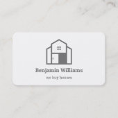 Real Anwesen Agent kaufen wir Häuser Visitenkarte (Vorderseite)