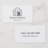 Real Anwesen Agent kaufen wir Häuser Visitenkarte (Vorne/Hinten)