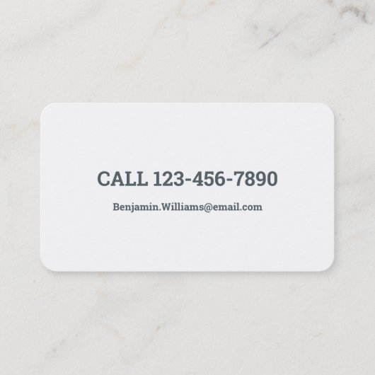 Real Anwesen Agent kaufen wir Häuser Visitenkarte (Rückseite)