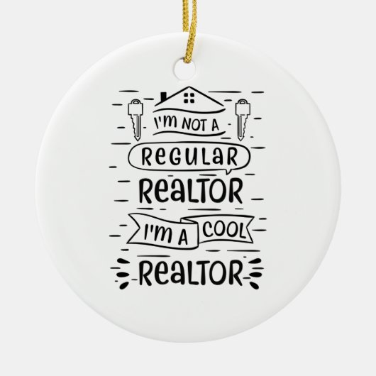 Real Anwesen Agent Keramik Ornament (Vorne)