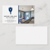 Real Anwesen Agent Key | Moderne Küche Visitenkarte (Vorne/Hinten)