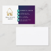 Real Anwesen Agent Klassisches Design Visitenkarte (Vorne/Hinten)