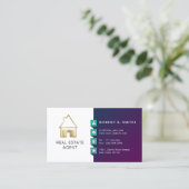Real Anwesen Agent Klassisches Design Visitenkarte (Stehend Vorderseite)