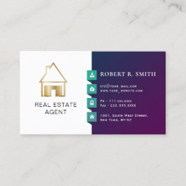 Real Anwesen Agent Klassisches Design Visitenkarte