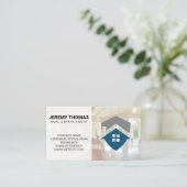 Real Anwesen Agent | Küche | Realtor-Logo Visitenkarte (Stehend Vorderseite)