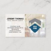 Real Anwesen Agent | Küche | Realtor-Logo Visitenkarte (Vorderseite)