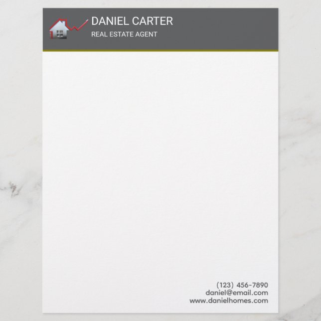Real Anwesen Agent Letterhead Briefbogen (Vorderseite)