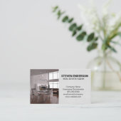 Real Anwesen Agent | Loft Interior Visitenkarte (Stehend Vorderseite)