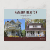 Real Anwesen Agent Marketing nur QR-Code verkaufen Postkarte (Rückseite)