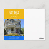 Real Anwesen Agent Marketing nur QR-Code verkaufen Postkarte (Rückseite)