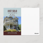 Real Anwesen Agent Marketing nur QR-Code verkaufen Postkarte (Rückseite)