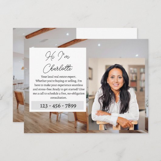 Real Anwesen Agent Marketing Postkarte (Vorne/Hinten)