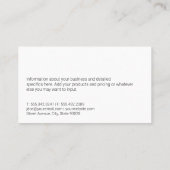 Real Anwesen Agent | Marmor | Eigenschaftensymbol Visitenkarte (Rückseite)