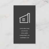 Real Anwesen Agent | Marmor | Zuhause-Symbol Terminkarte (Rückseite)