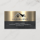 Real Anwesen Agent| Metallgold Visitenkarte