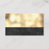 Real Anwesen Agent | Metallischer Goldbuke Visitenkarte (Rückseite)