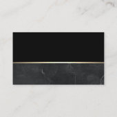 Real Anwesen Agent | Metallisches Gold-Marmor Visitenkarte (Rückseite)