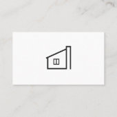 Real Anwesen Agent / Minimalistisch Visitenkarte (Rückseite)