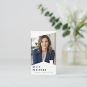 Real Anwesen Agent Minimalistische Visitenkarte (Stehend Vorderseite)